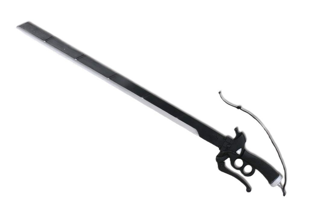 Katana (Sword) Anime: Attack on Titan Ultrahard Steel Black (37 Inch)