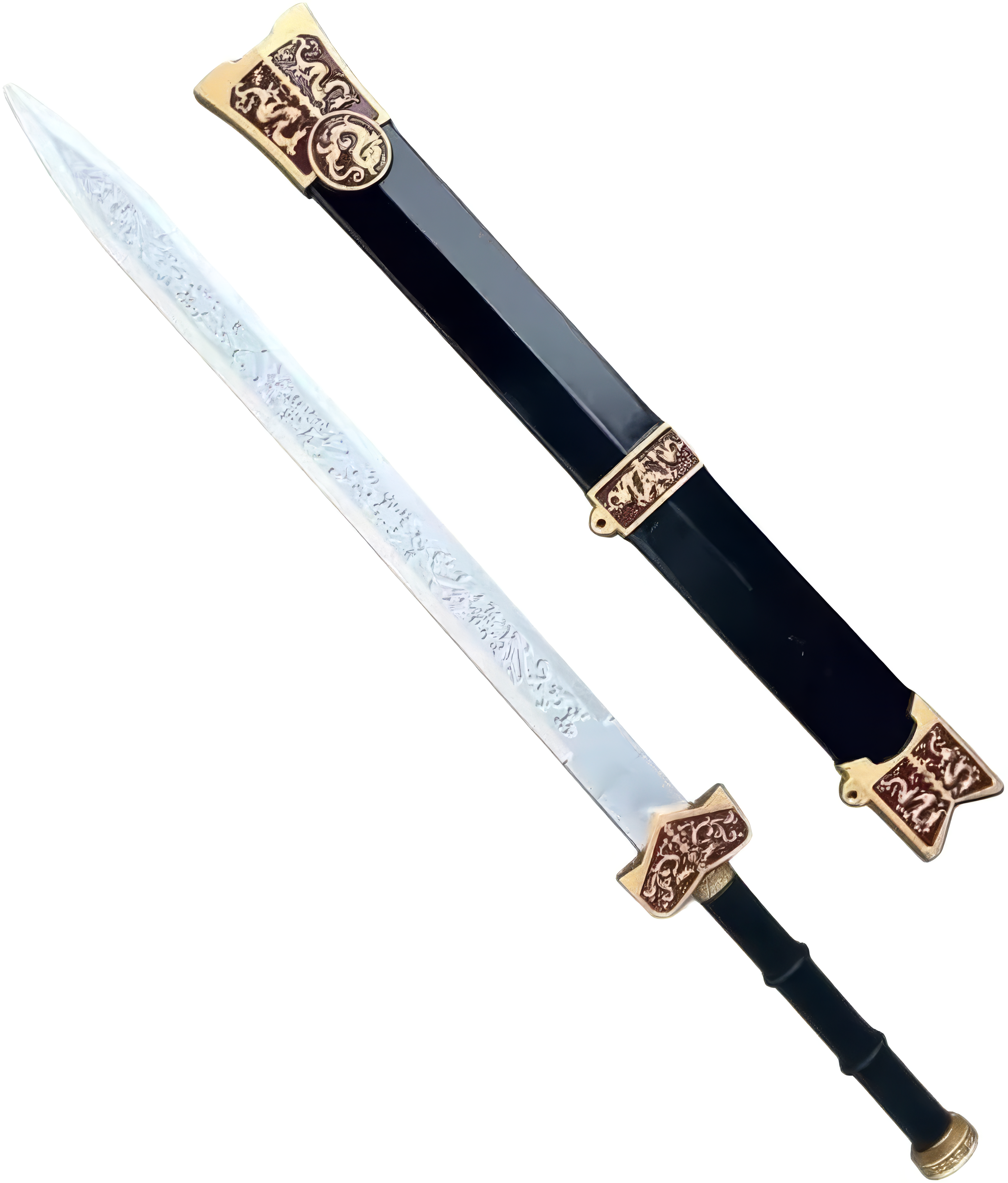 Katana (Sword) Chinese Traditional Samurai Sword Red (31.4 Inch)