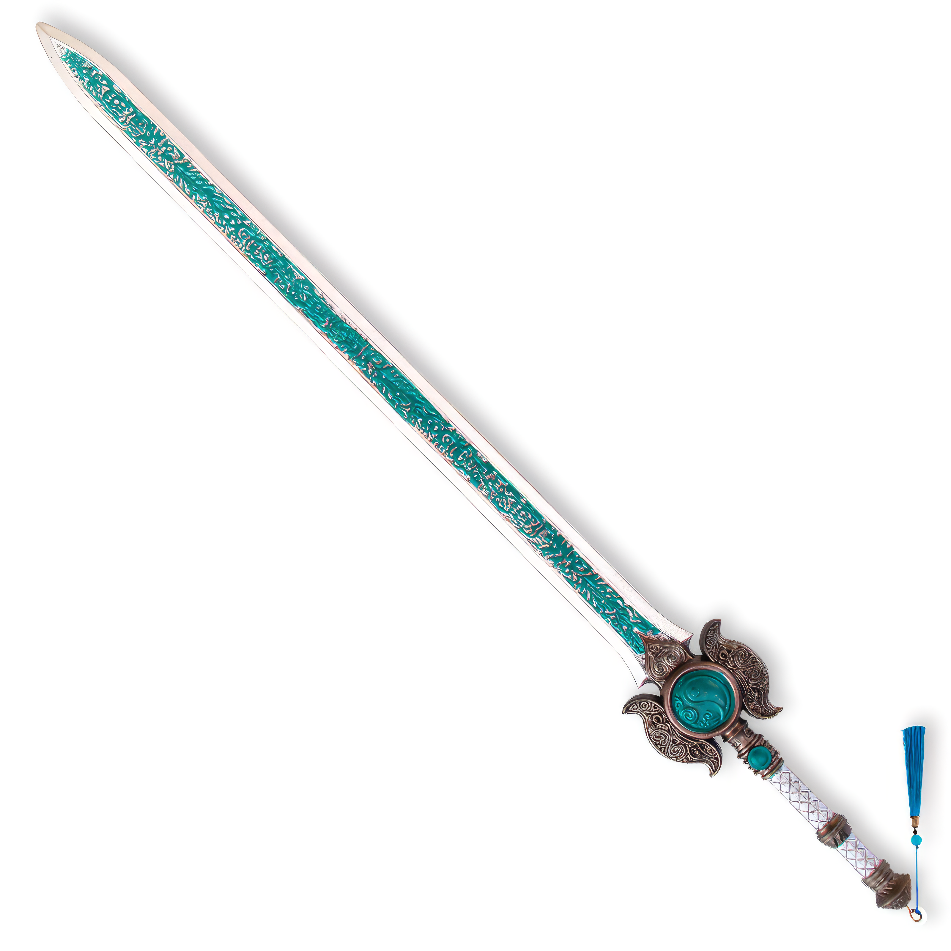 Katana (Sword) Games: Naraka: Bladepoint Cyan Sword (39.3 Inch)