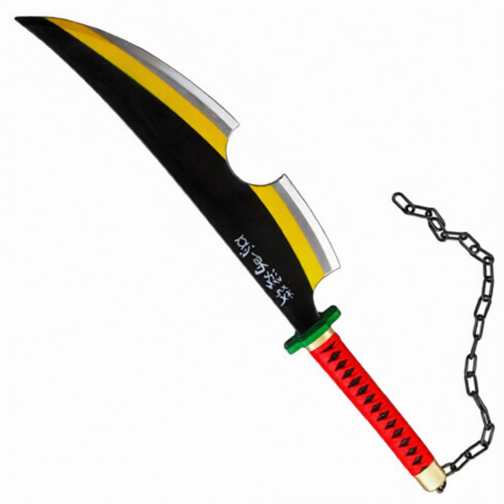 Katana (Sword) Anime: Demon Slayer - Tengin Uzui Nichirin Katanas (30.7 Inch)