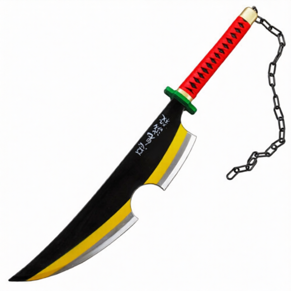 Katana (Sword) Anime: Demon Slayer - Tengin Uzui Nichirin Katanas (30.7 Inch)
