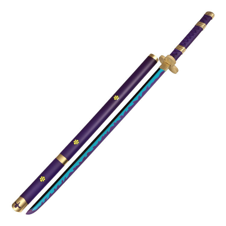 Katana (Sword) Anime: One Piece - Roronoa Zoro Purple Enma Sword with Scabbard (40 Inch)
