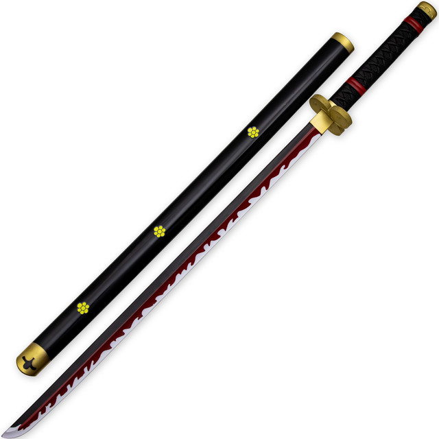 Katana (Sword) Anime: One Piece - Roronoa Zoro Black Enma Sword (40.5 Inch)