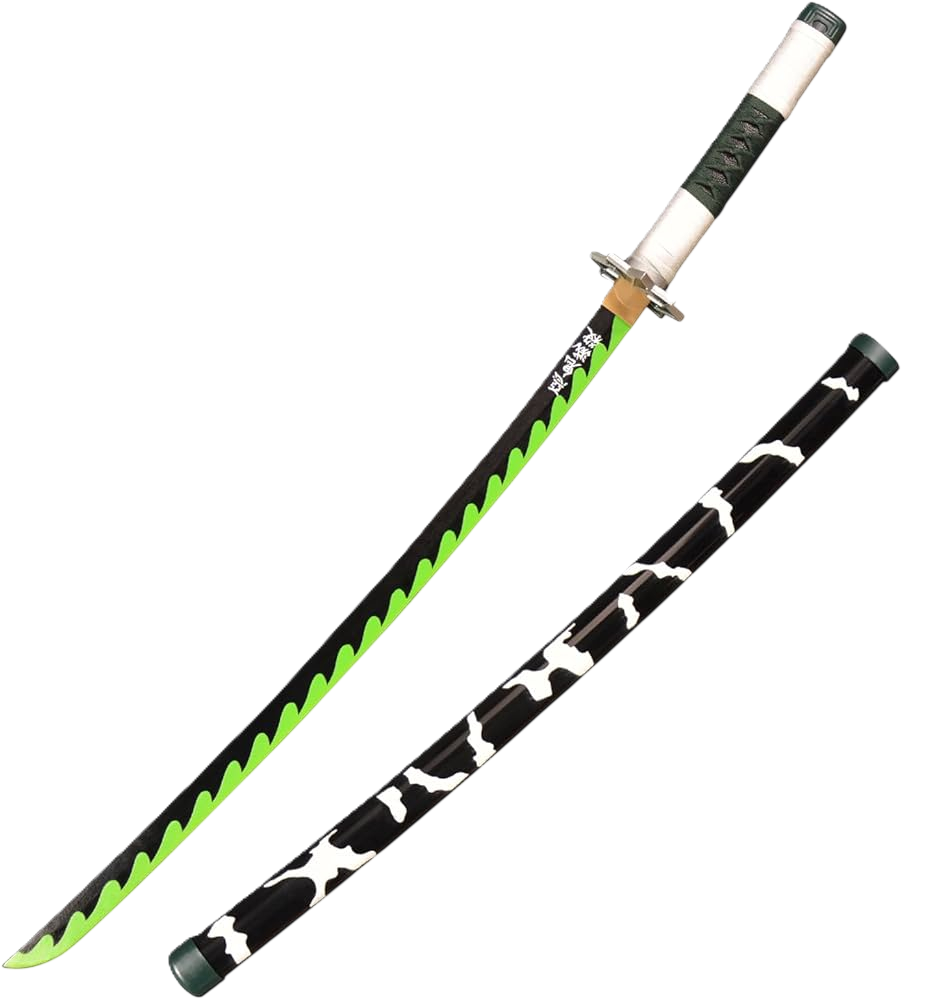 Katana (Sword) Anime: Demon Slayer - Sanemi Shinazugawa Nichirin Katana with Scabbard (40 Inch)