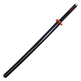 Katana (Sword) Anime: Demon Slayer - Tanjiro Kamado Nichirin Katana with Black Scabbard (40 Inch)