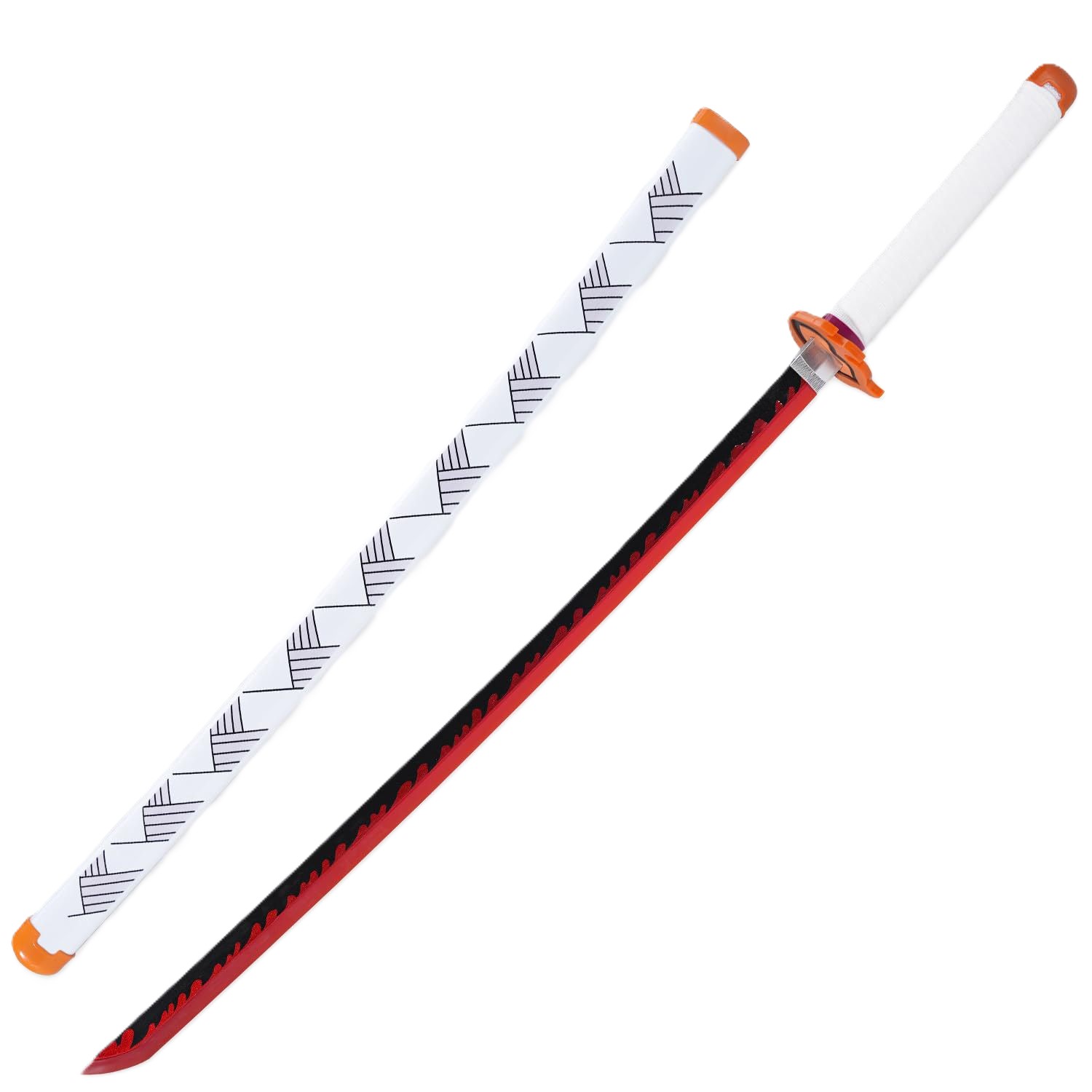 Katana (Sword) Anime: Demon Slayer - Kyojuro Rengoku Nichirin Katana with Scabbard (40.9 Inch)