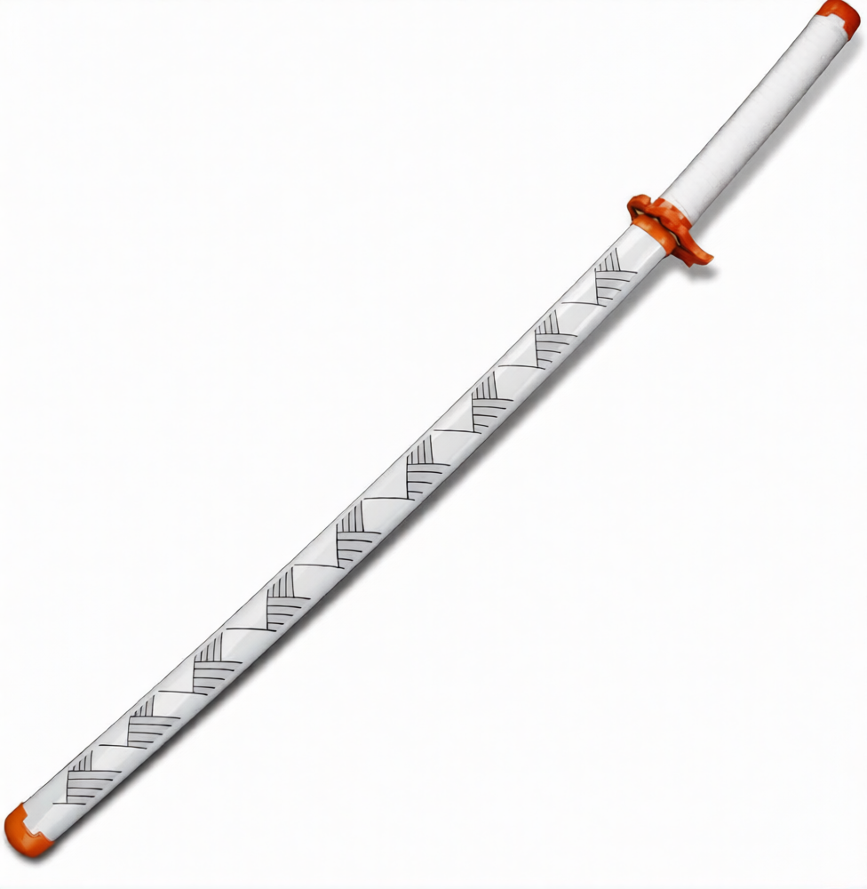 Katana (Sword) Anime: Demon Slayer - Kyojuro Rengoku Nichirin Katana with Scabbard (40.9 Inch)
