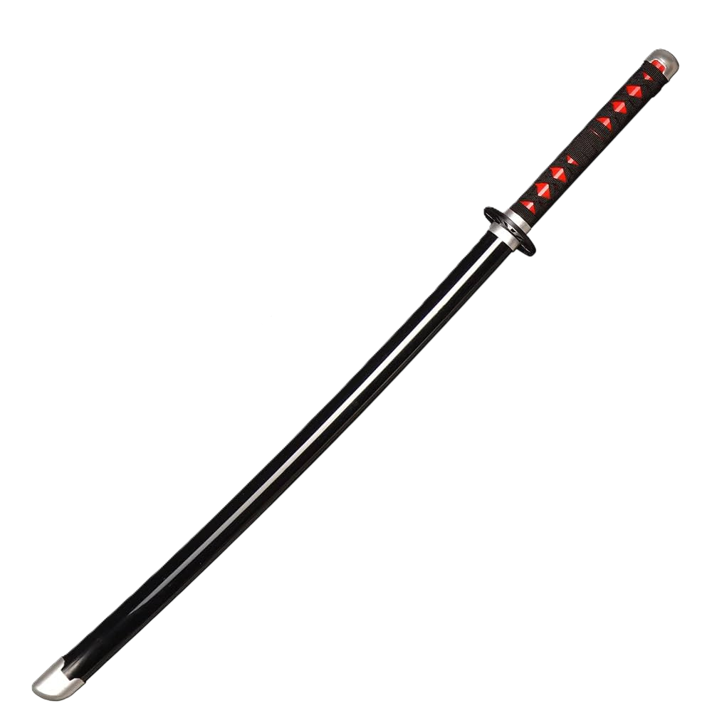 Katana (Sword) Anime: Demon Slayer - Tanjiro Kamado Nichirin Katana with Black Scabbard (41.3 Inch)