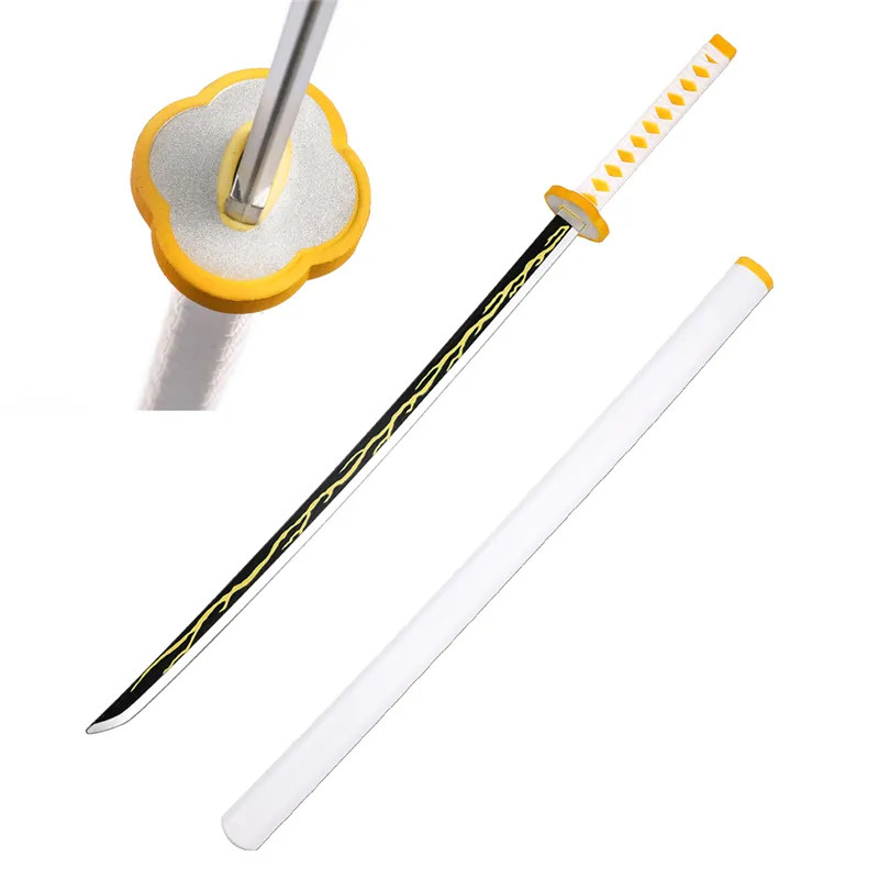 Katana (Sword) Anime: Demon Slayer - Zenitsu Agatsuma Nichirin Katana with Scabbard (40.9 Inch)