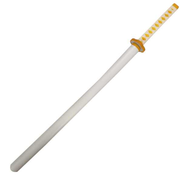 Katana (Sword) Anime: Demon Slayer - Zenitsu Agatsuma Nichirin Katana with Scabbard (40.9 Inch)