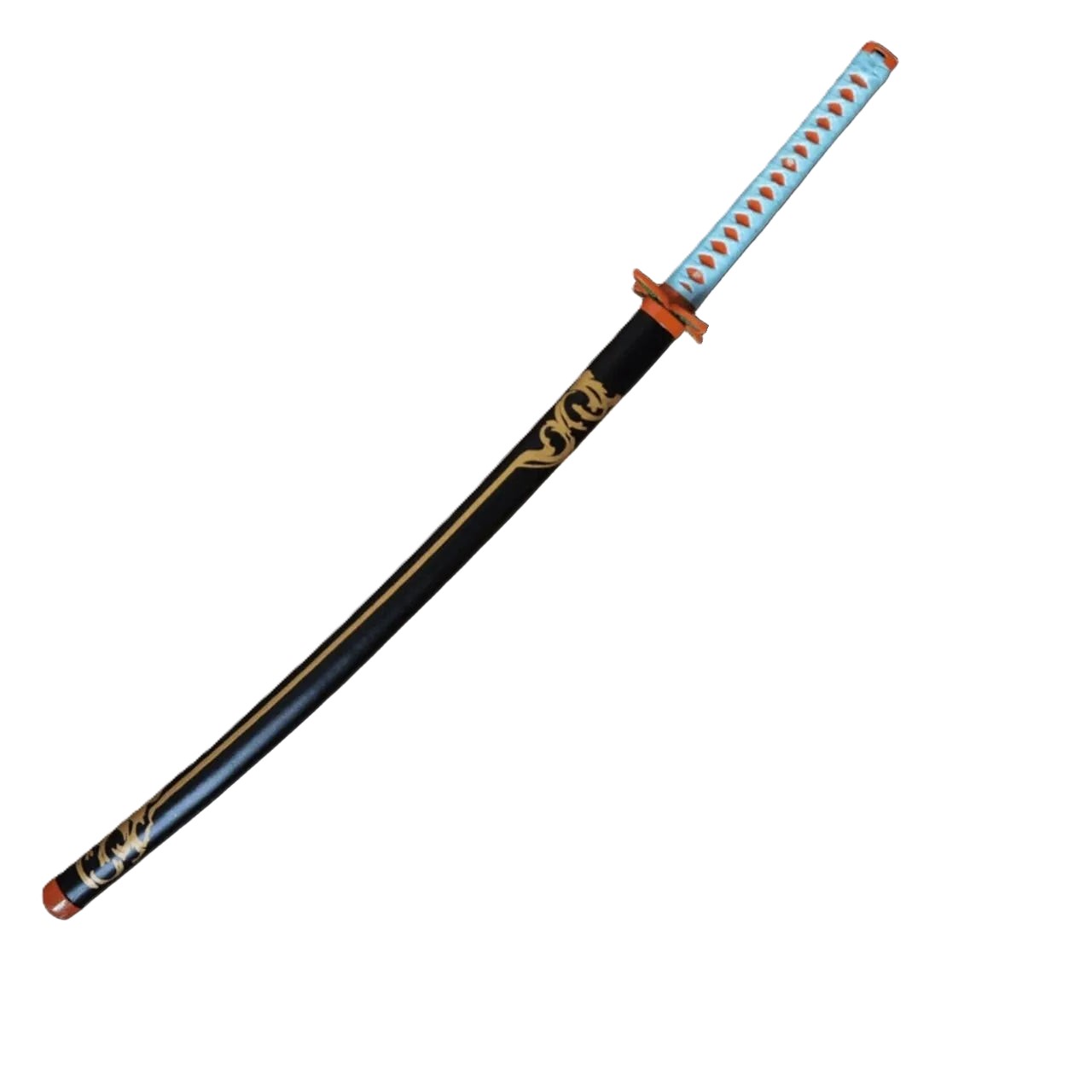 Katana (Sword) Anime: Demon Slayer - Shinobu Kocho Nichirin Katana with Black Scabbard (39.3 Inch)