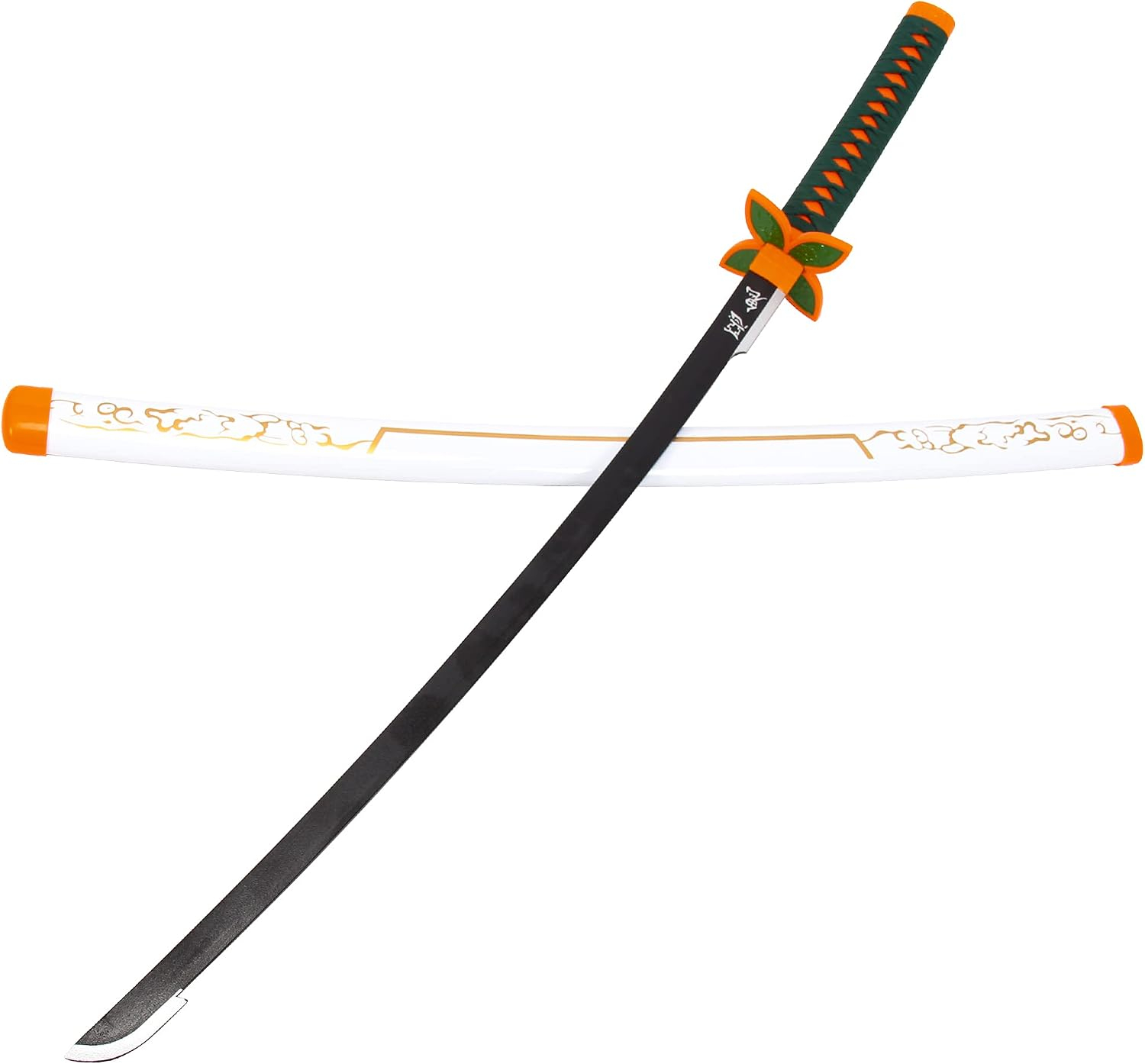 Katana (Sword) Anime: Demon Slayer - Shinobu Kocho Nichirin Katana with White Scabbard (40.5 Inch)
