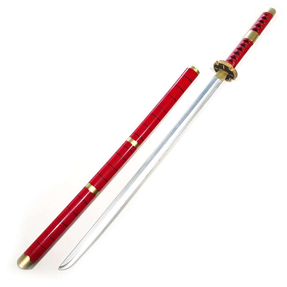 Katana (Sword) Anime: One Piece - Roronoa Zoro Sandai Kitetsu Sword with Scabbard (40 Inch)