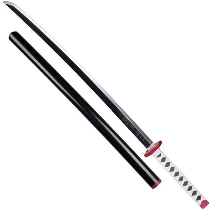 Katana (Sword) Anime: Demon Slayer - Giyu Tomioka Nichirin Katana with Scabbard (33 Inch)