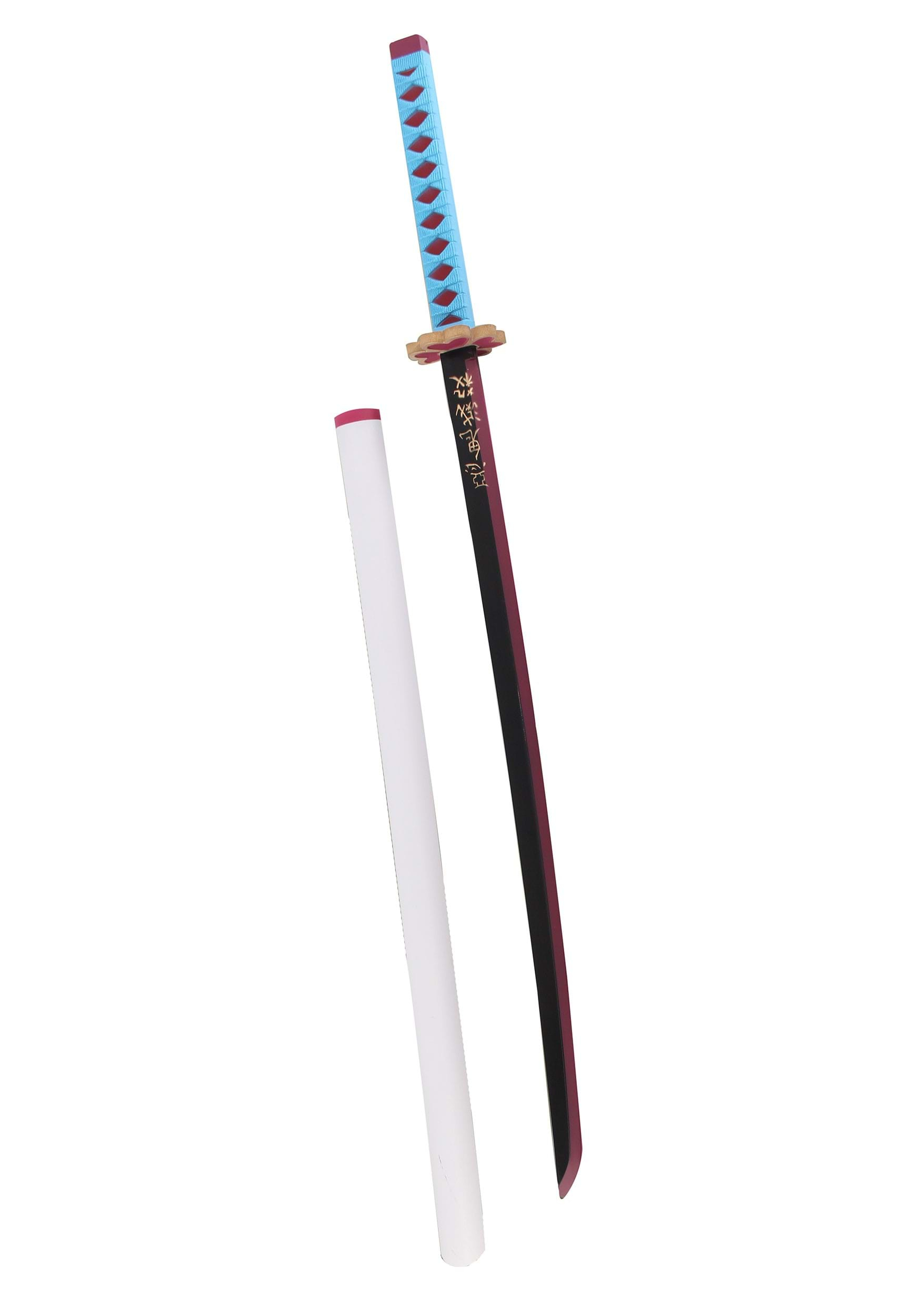 Katana (Sword) Anime: Demon Slayer - Mitsuri Kanroji Nichirin Katanas Bambo Blade with Plastic Scabbard (40 Inch)
