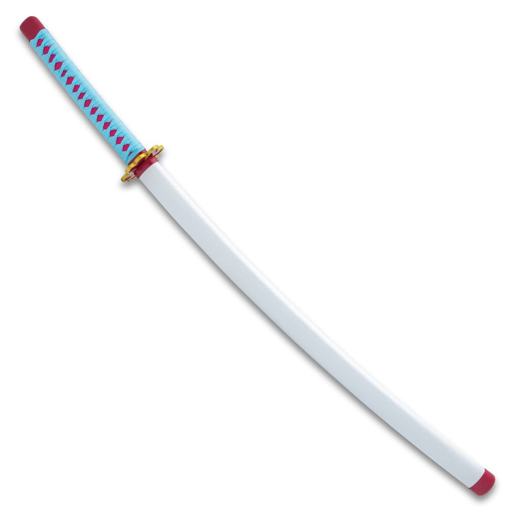 Katana (Sword) Anime: Demon Slayer - Mitsuri Kanroji Nichirin Katanas Bambo Blade with Plastic Scabbard (40 Inch)