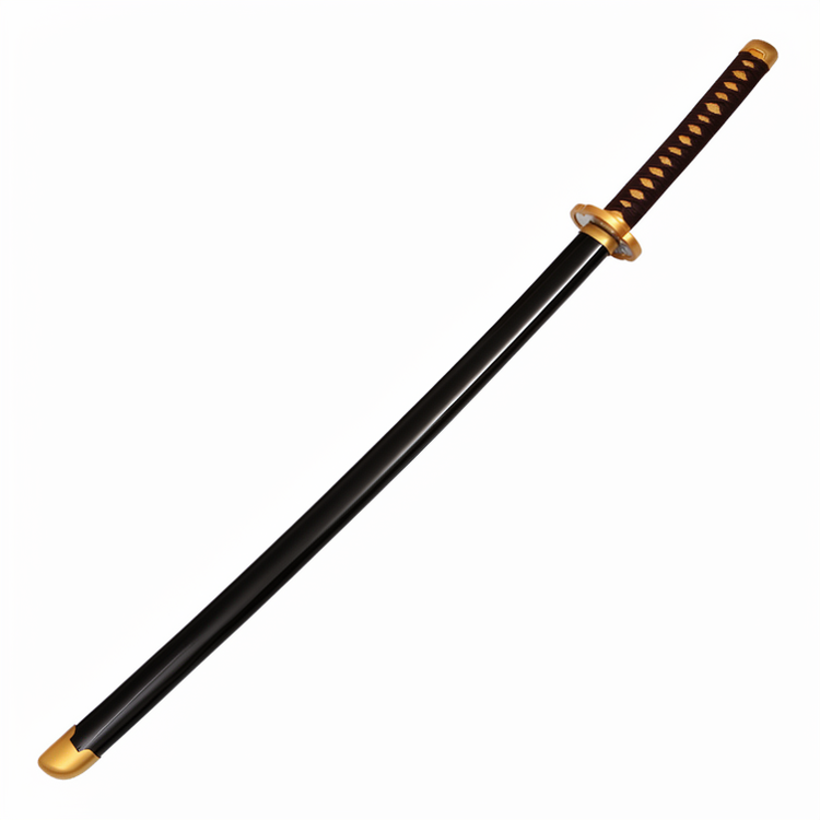 Katana (Sword) Anime: Demon Slayer - Kaigaku Nichirin Katanas Bambo Blade with Plastic Scabbard (40 Inch)