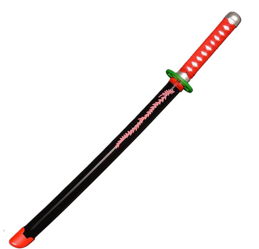 Katana (Sword) Anime: Demon Slayer - Nezuko Kamado Nichirin Katanas Bambo Blade with Plastic Scabbard (40 Inch)