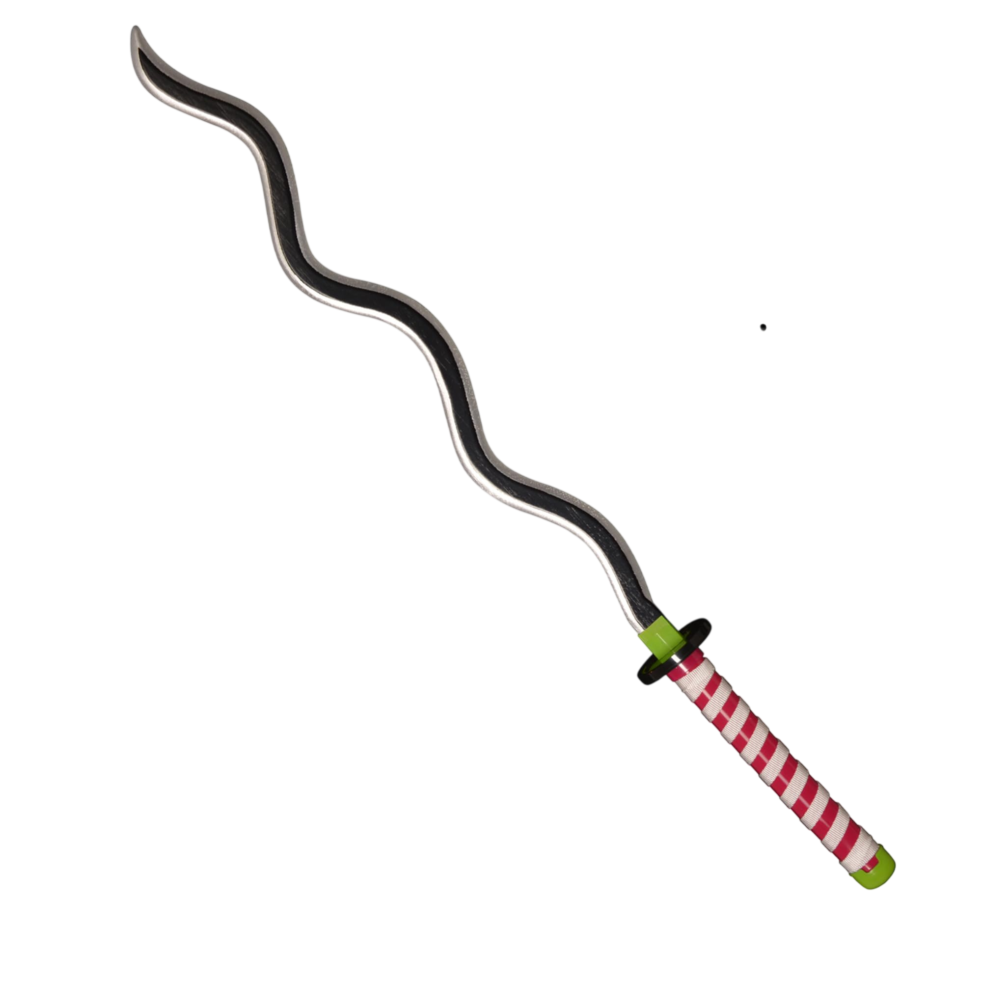 Katana (Sword) Anime: Demon Slayer - Obanai Iguro Nichirin Katanas Bambo Blade (39.3 Inch)