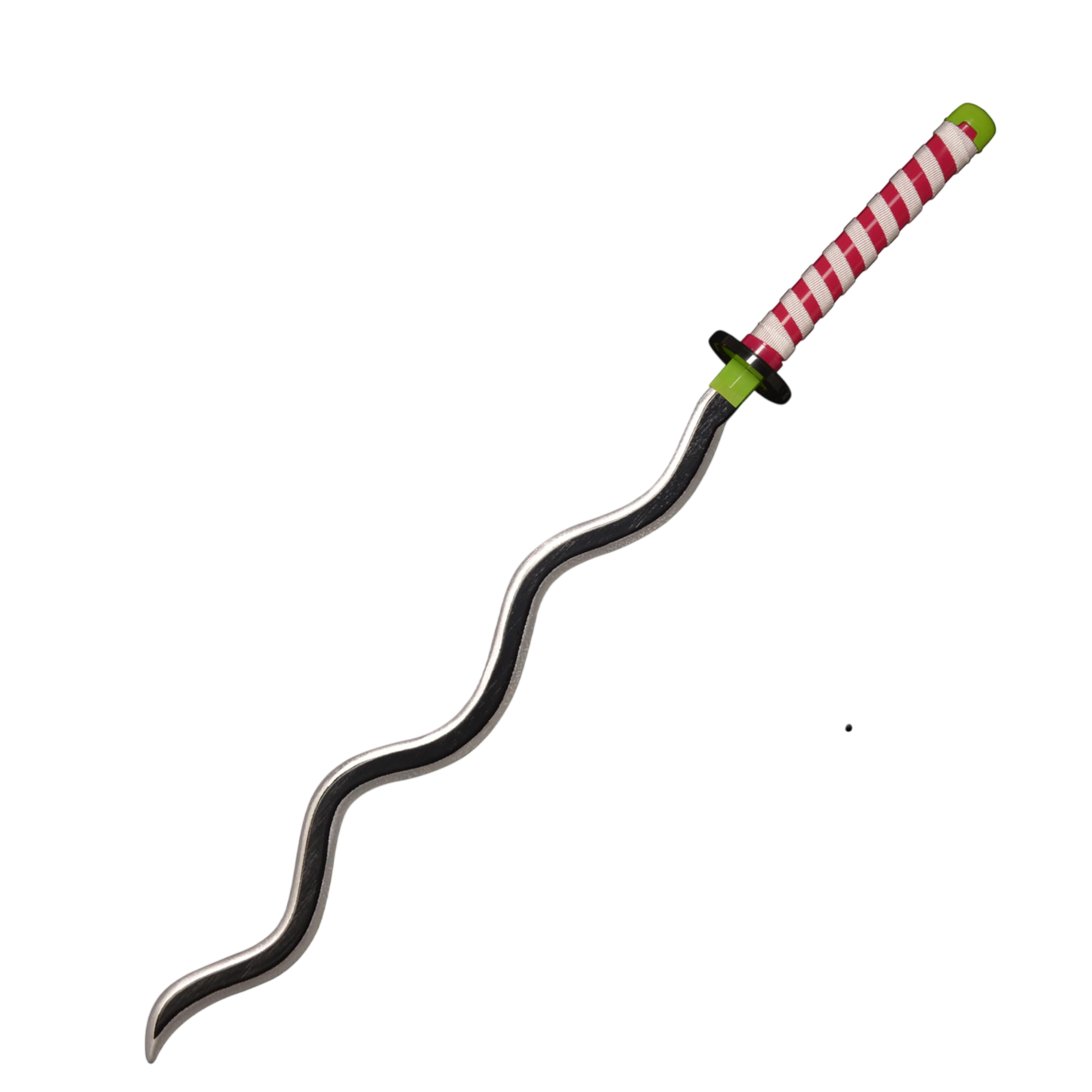 Katana (Sword) Anime: Demon Slayer - Obanai Iguro Nichirin Katanas Bambo Blade (39.3 Inch)