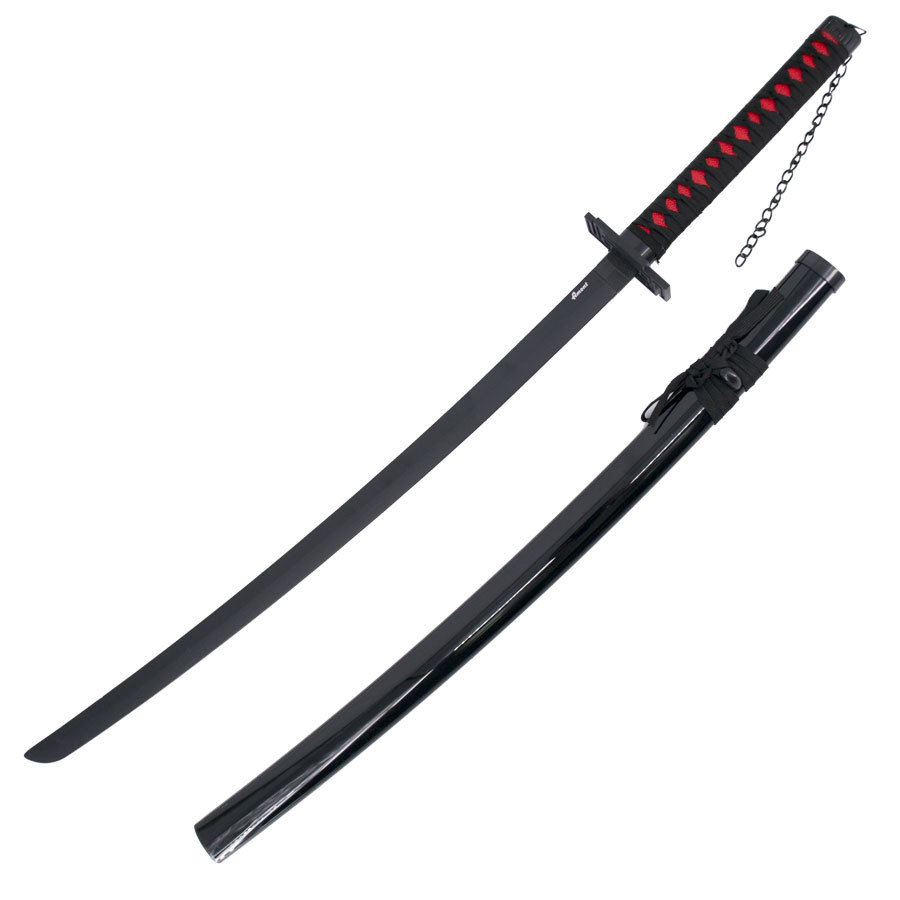 Katana (Sword) Anime: Bleach - Ichigo Kurosaki Tensa Zangetsu Bambo Blade with Plastic Scabbard (40 Inch)