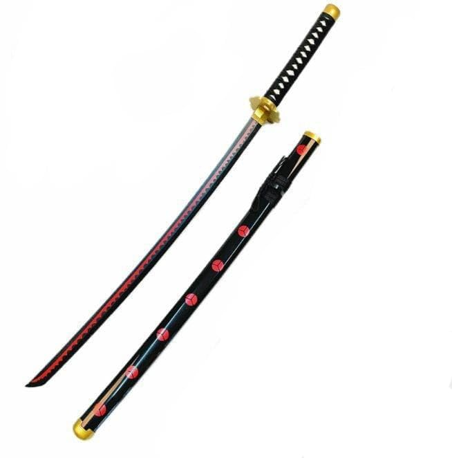 Katana (Sword) Anime: One Piece - Roronoa Zoro Shusui Sword Bambo Blade with Plastic Scabbard (40 Inch)