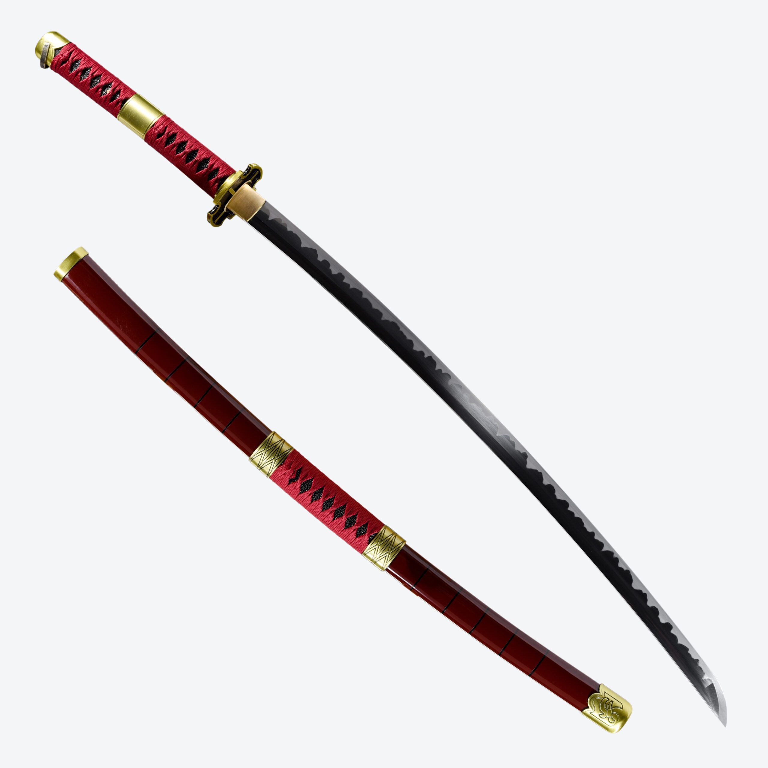Katana (Sword) Anime: One Piece - Roronoa Zoro Generation 3 Kitetsu Sword Bambo Blade with Plastic Scabbard (40 Inch)
