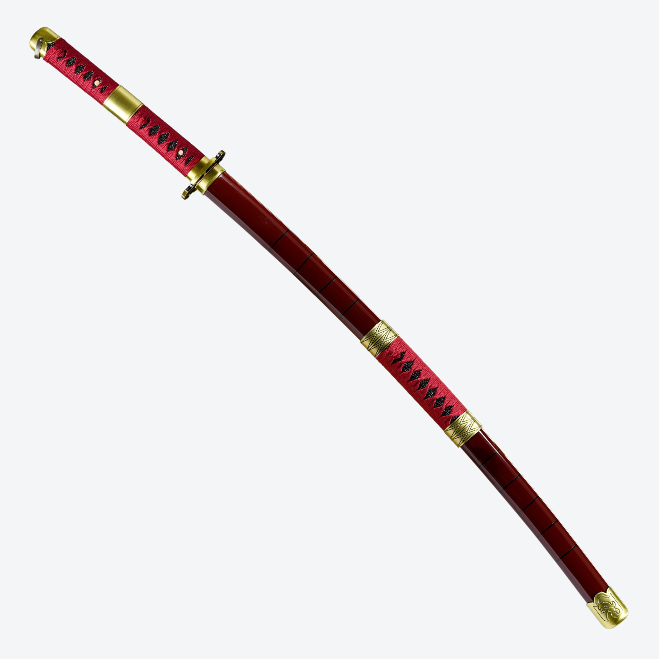 Katana (Sword) Anime: One Piece - Roronoa Zoro Generation 3 Kitetsu Sword Bambo Blade with Plastic Scabbard (40 Inch)