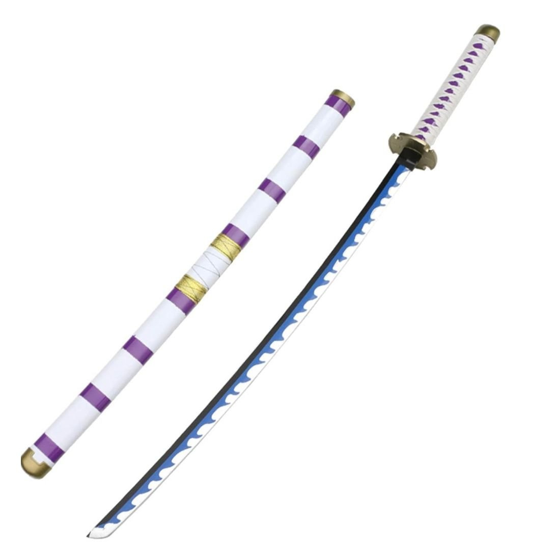Katana (Sword) Anime: One Piece - Kouzuki Sukiyaki Nidai Kitetsu Sword Bambo Blade with Plastic Scabbard (40 Inch)