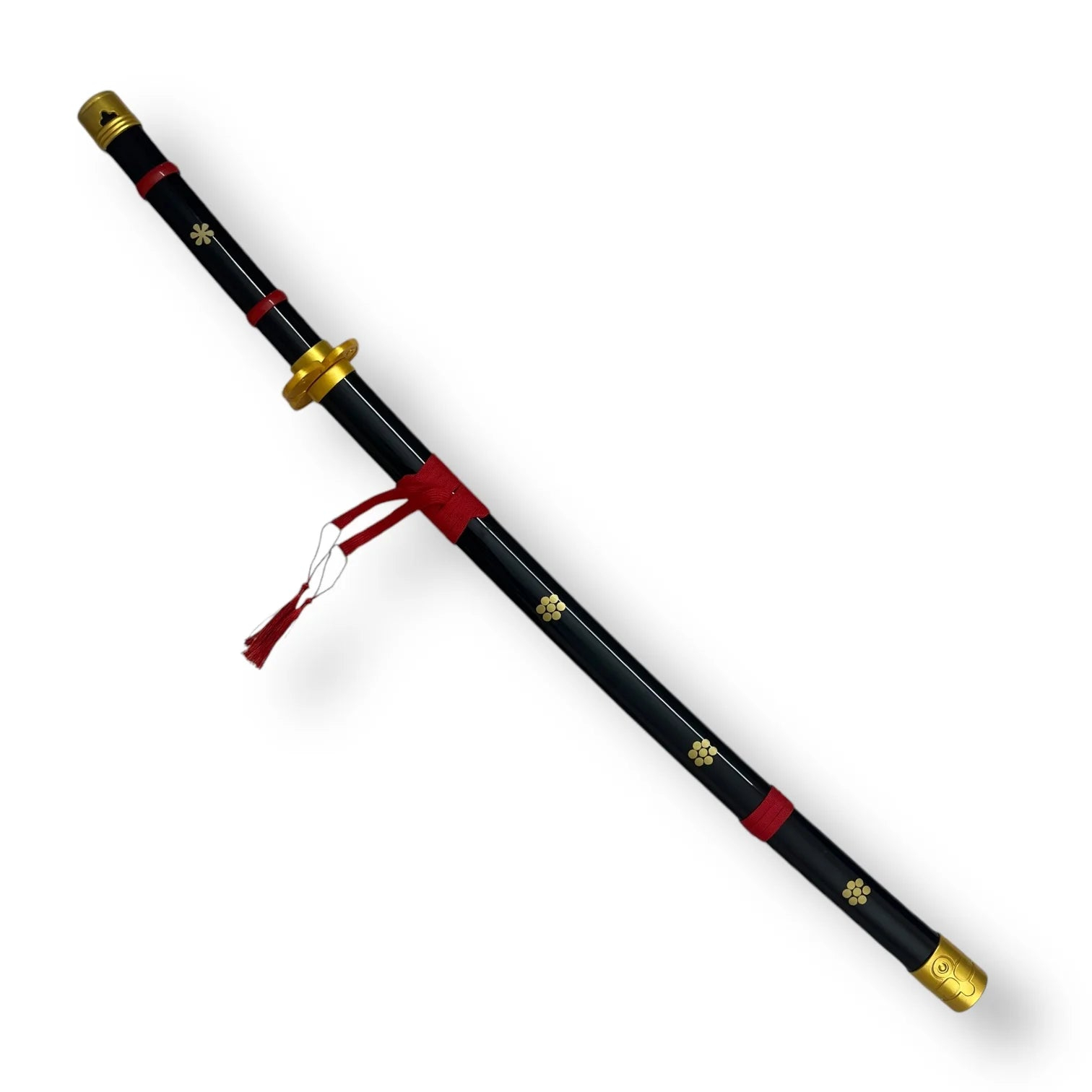 Katana (Sword) Anime: One Piece - Roronoa Zoro Enma Sword Black Bambo Blade with Plastic Scabbard (40 Inch)