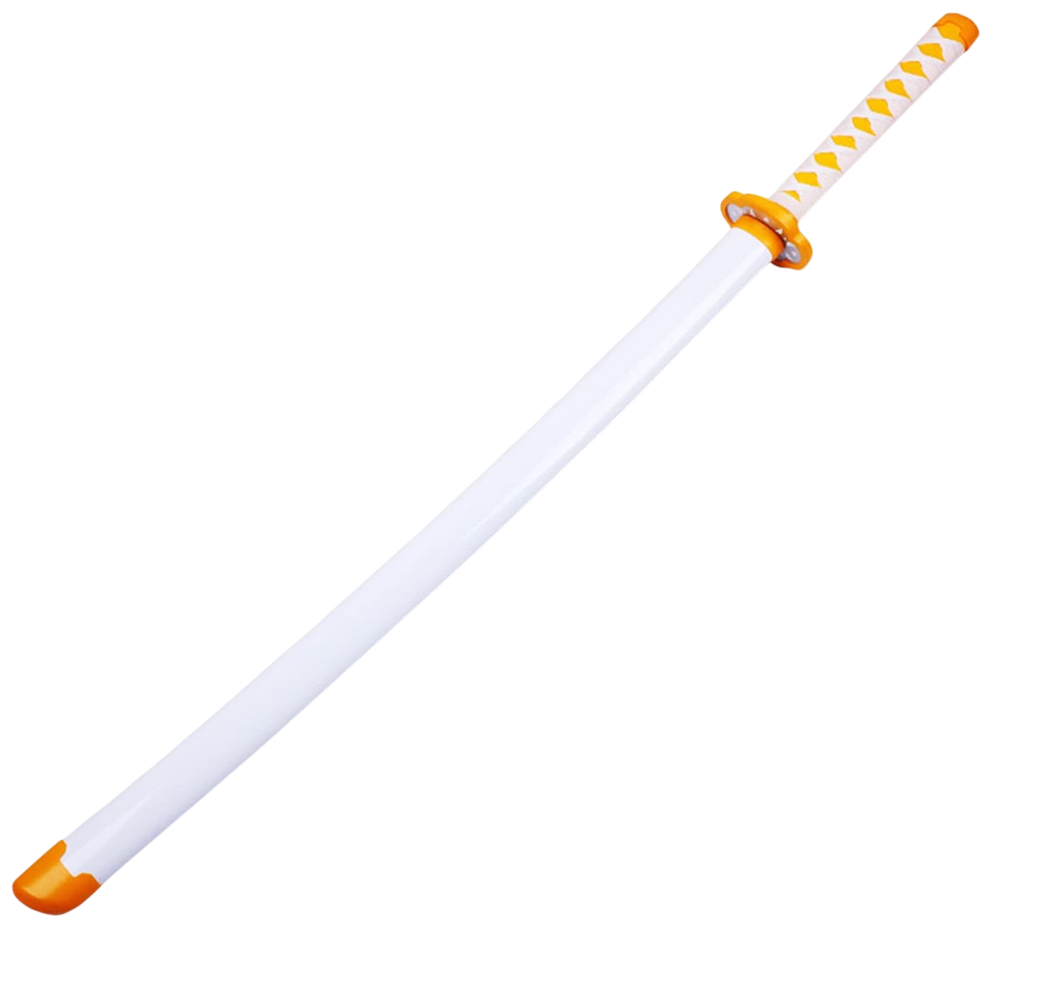 Katana (Sword) Anime: Demon Slayer - Zenitsu Agatsuma Nichirin Katanas Bambo Blade with Plastic Scabbard (40 Inch)