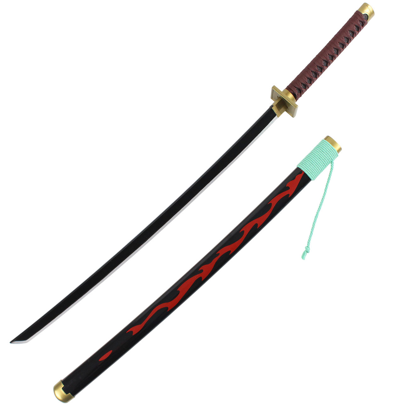Katana (Sword) Anime: One Piece - Kinemon Sukesan Sword Bambo Blade with Plastic Scabbard (40 Inch)