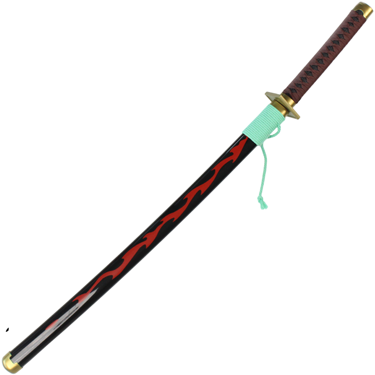 Katana (Sword) Anime: One Piece - Kinemon Sukesan Sword Bambo Blade with Plastic Scabbard (40 Inch)