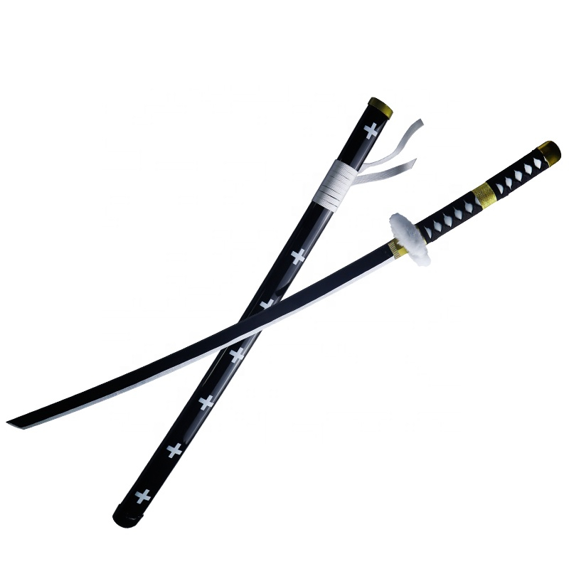 Katana (Sword) Anime: One Piece - Trafalgar D. Law Kikoku Sword with White String Bambo Blade with Plastic Scabbard (40 Inch)