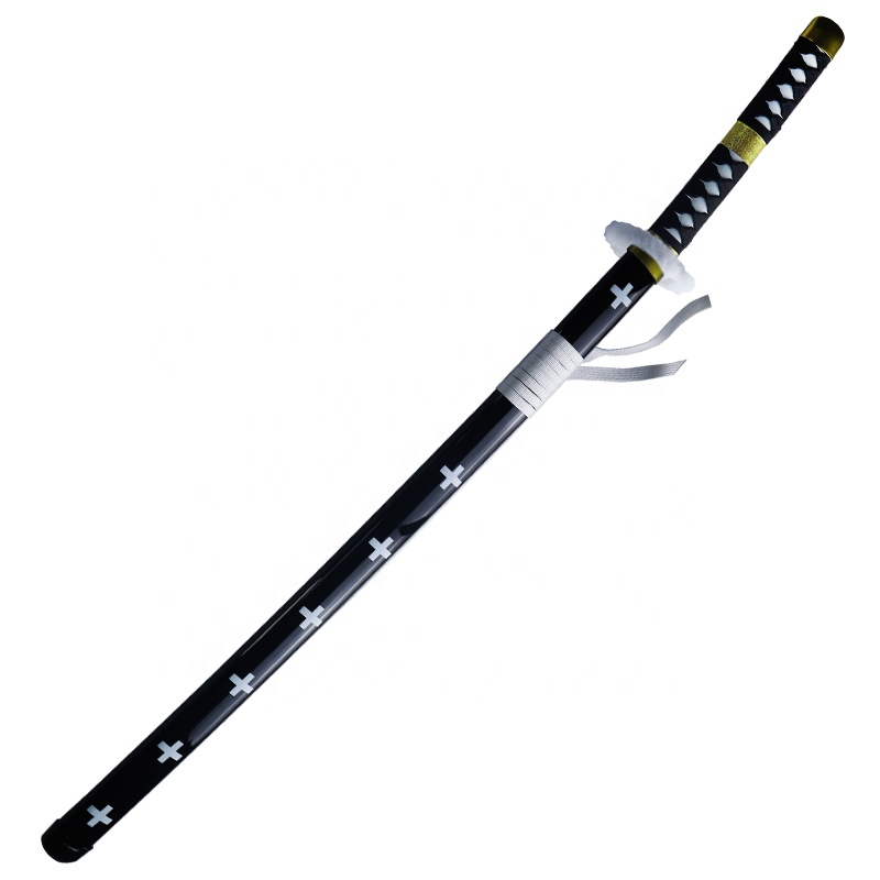 Katana (Sword) Anime: One Piece - Trafalgar D. Law Kikoku Sword with White String Bambo Blade with Plastic Scabbard (40 Inch)