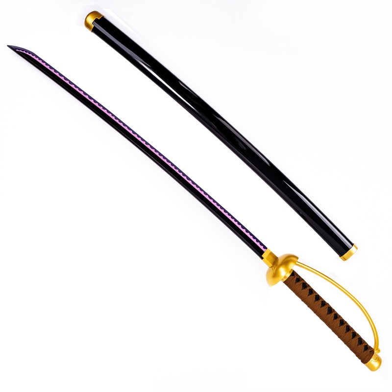 Katana (Sword) Anime: One Piece - Gol D. Roger Ace Sword Bambo Blade with Plastic Scabbard (40 Inch)