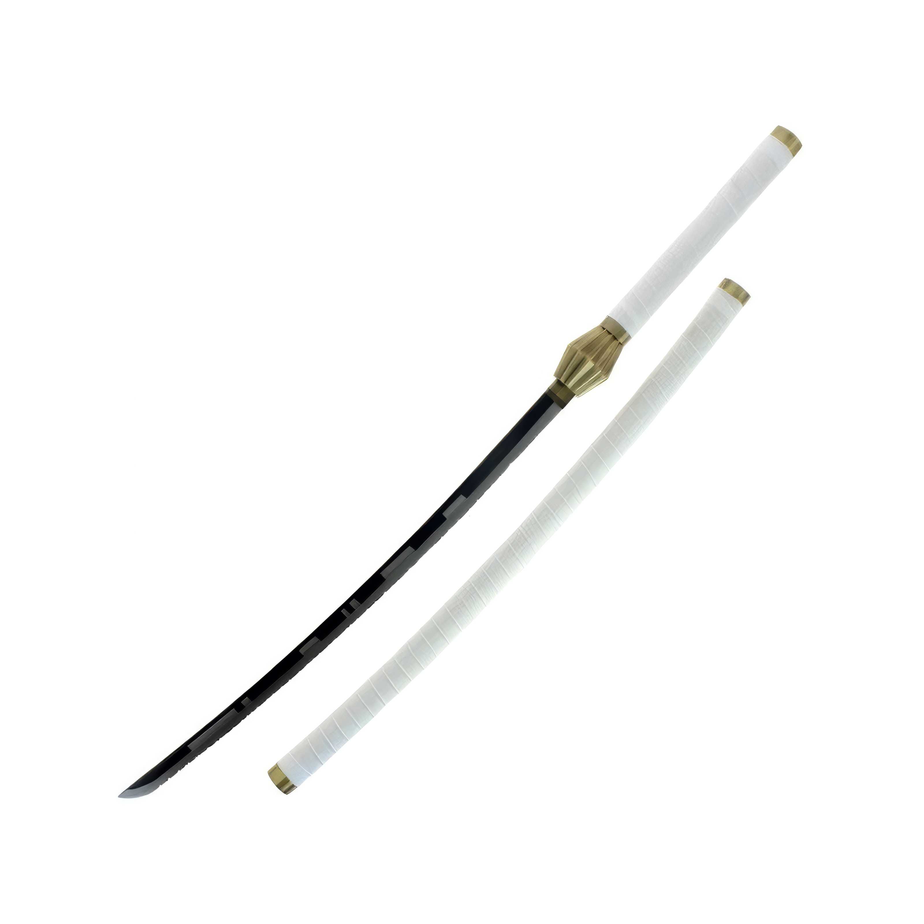 Katana (Sword) Anime: Bleach - Kenpachi Zaraki Nozarashi Sword Black Bambo Blade with Plastic Scabbard (43.3 Inch)