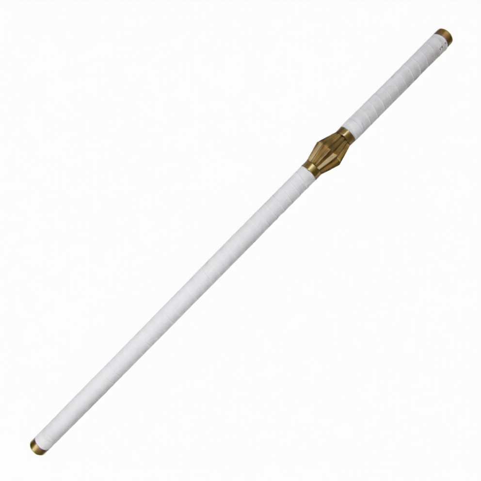 Katana (Sword) Anime: Bleach - Kenpachi Zaraki Nozarashi Sword Silver Bambo Blade with Plastic Scabbard (43.3 Inch)