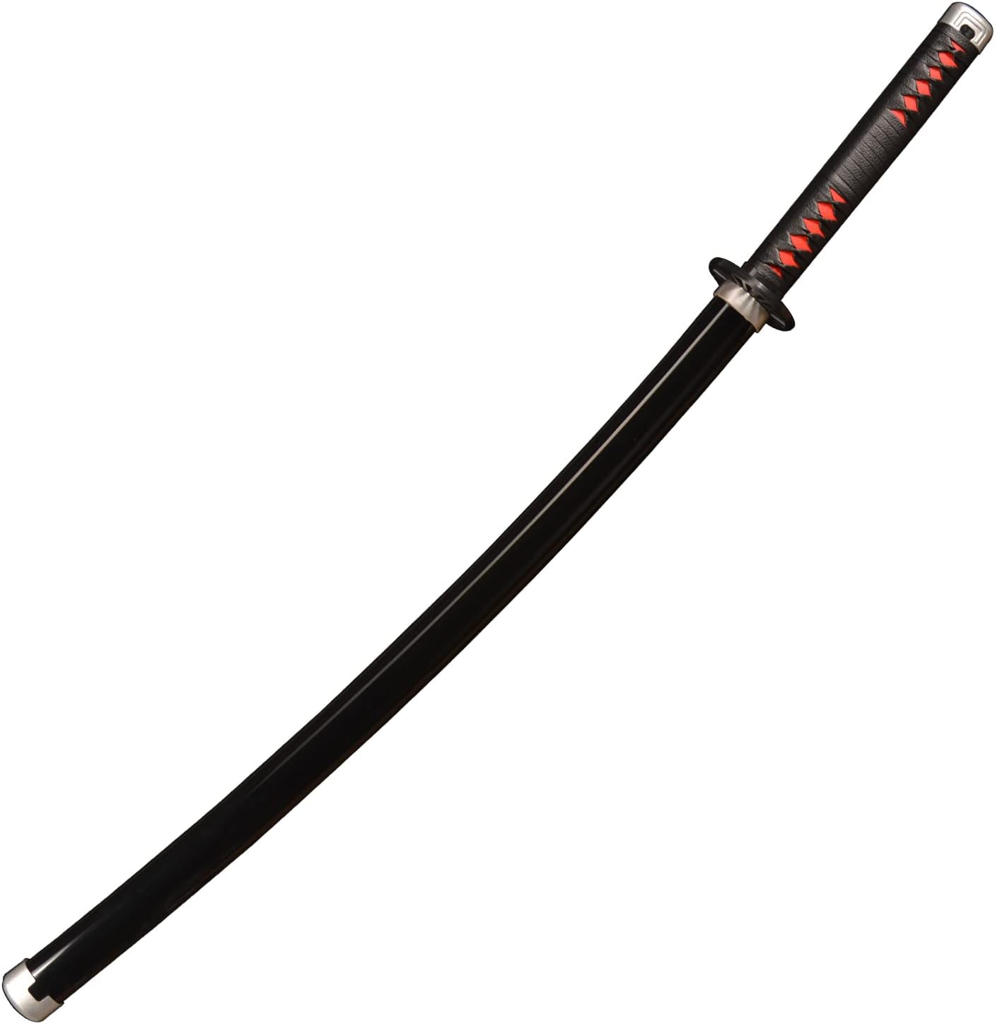 Katana (Sword) Anime: Demon Slayer - Tanjiro Kamado Nichirin Katanas Bambo Blade with Plastic Scabbard (40 Inch)