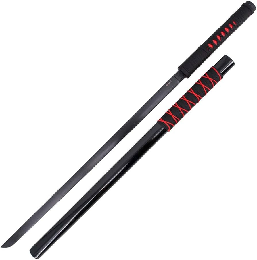 Katana (Sword) Anime: Naruto Shippuden - Kakashi Hatake White Light Chakra Sabre Sword Bambo Blade with Plastic Scabbard (40 Inch)