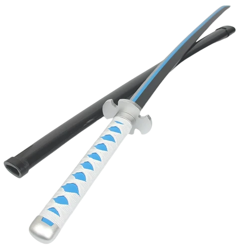 Katana (Sword) Anime: Demon Slayer - Urokodaki Sakonji Nichirin Katanas Bambo Blade with Plastic Scabbard (40 Inch)
