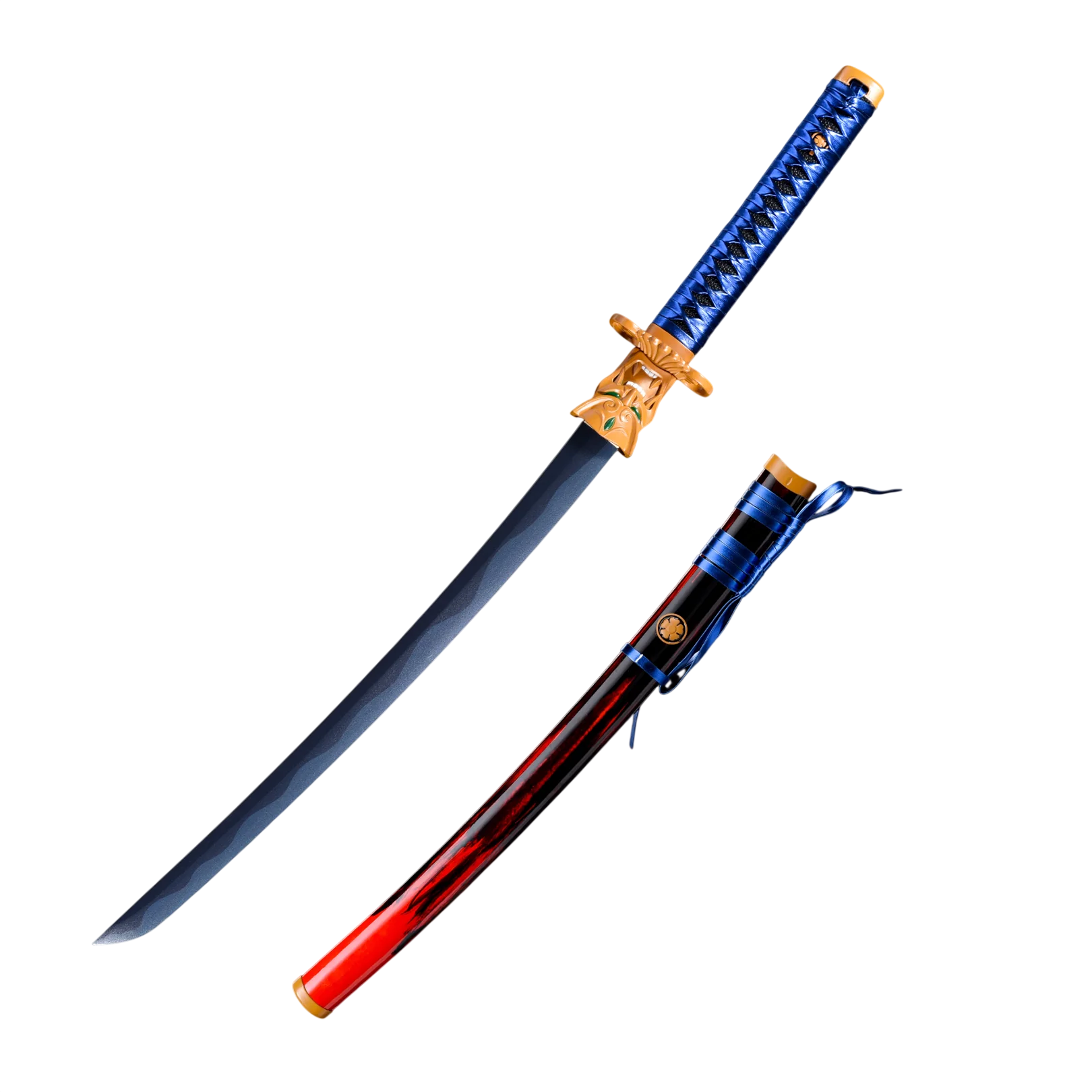 Katana (Sword) Games: Valorant - Onimaru Kunitsuna Blue Bamboo Blade with Plastic Scabbard (42.5 Inch)