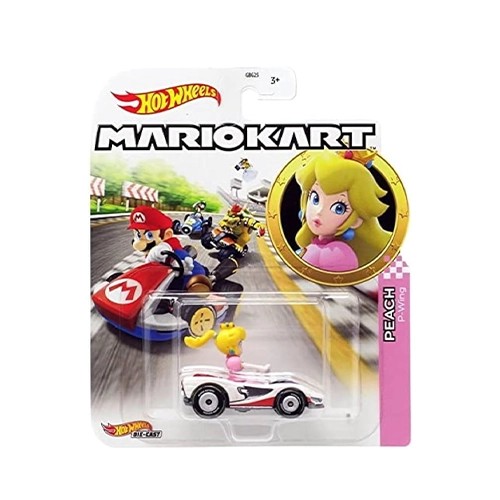Mattel Hot Wheels Super Mario Die-Cast 1:64, Peach P-Wing (GJH58 Group GBG25-978T)