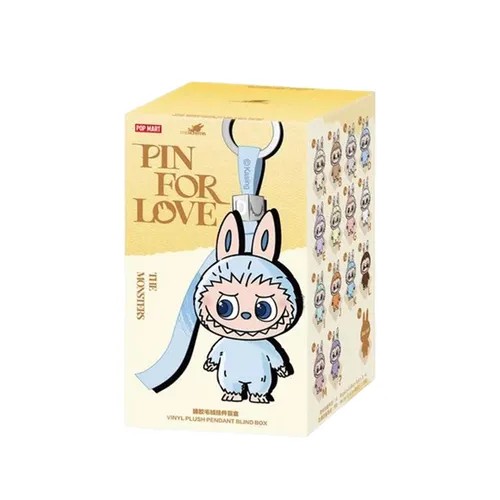 Pop Mart - THE MONSTERS Pin for Love Series-Vinyl Plush Pendant (Blind Box) (A-M) (CDU14PCS)
