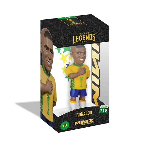 MINIX - World Legends Cup Sports: Football - Brazil - Ronaldo #118 (12 Cm)