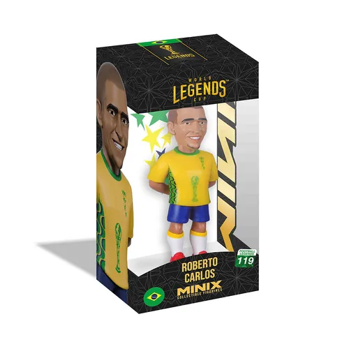 MINIX - World Legends Cup Sports: Football - Brazil - Roberto Carlos #119 (12 Cm)