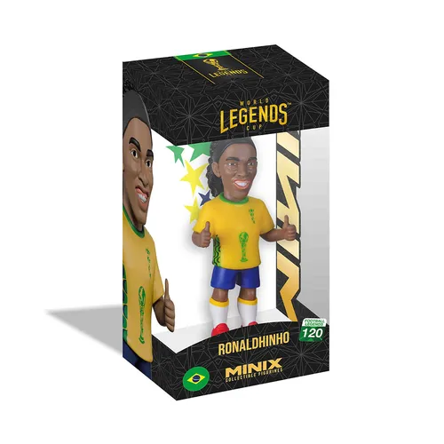 MINIX - World Legends Cup Sports: Football - Brazil - Ronaldinho Gaucho #120 (12 Cm)
