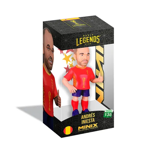 MINIX - World Legends Cup Sports: Football - Spain - Andres Iniesta #135 (12 Cm)