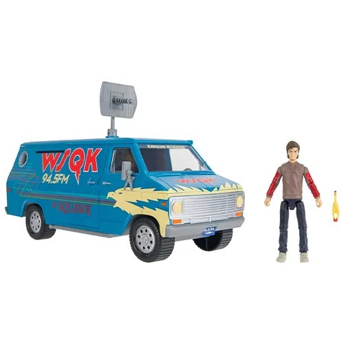 Jazwares Tv Series: Netflix - Stranger Things - The Squawk Van Playset with Steve Harrington Figure (8 Inch) (STRT0072)