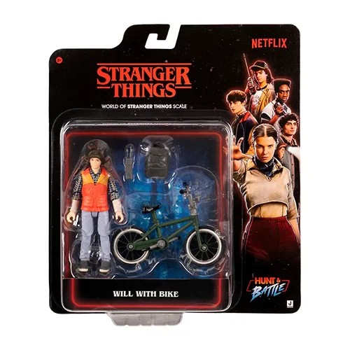 Jazwares Tv Series: Netflix - Stranger Things - Will Byers with Bike Deluxe (3.75 Inch) (STRT0107)